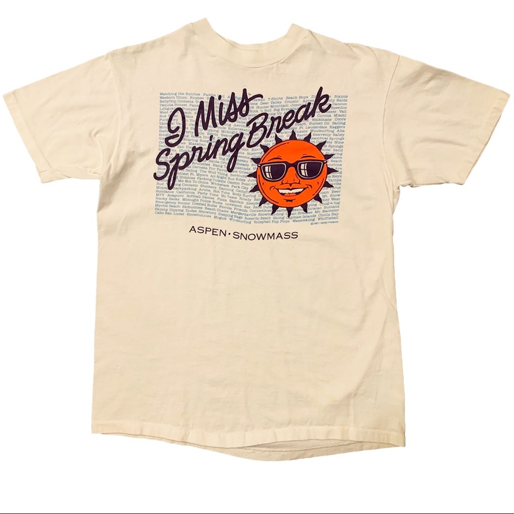 Vintage Shirts | I Miss Spring Break 1991 ASPEN